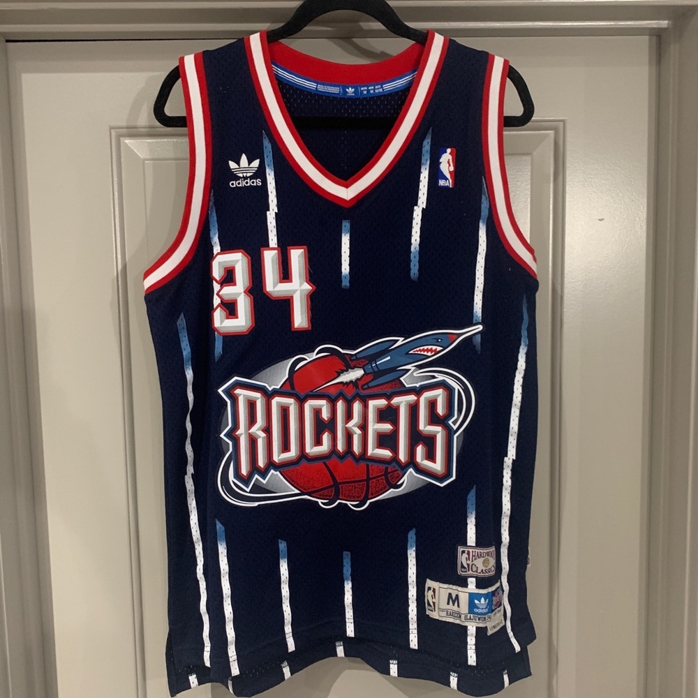 Hakeem Olajuwon Houston Rockets retro jersey